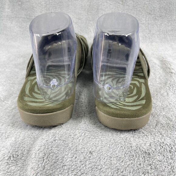 Merrell Terran 3 Cush Womens Slide US 8 Olive Leather Slip On Sandal J004586 - Picture 3 of 12